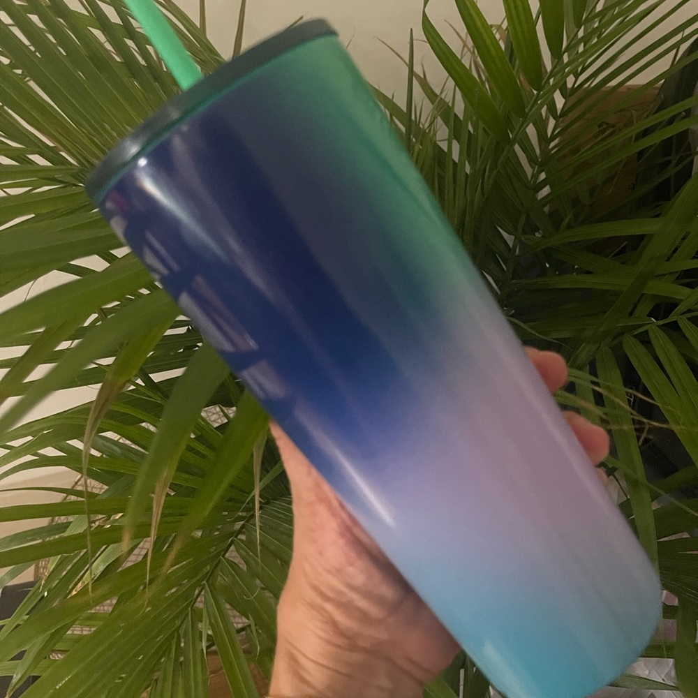 ✨NEW Starbucks 2022 Summer🍋🍈Lime Prism Spray Ombre Stainless Steel Tumbler - Picture 6 of 9